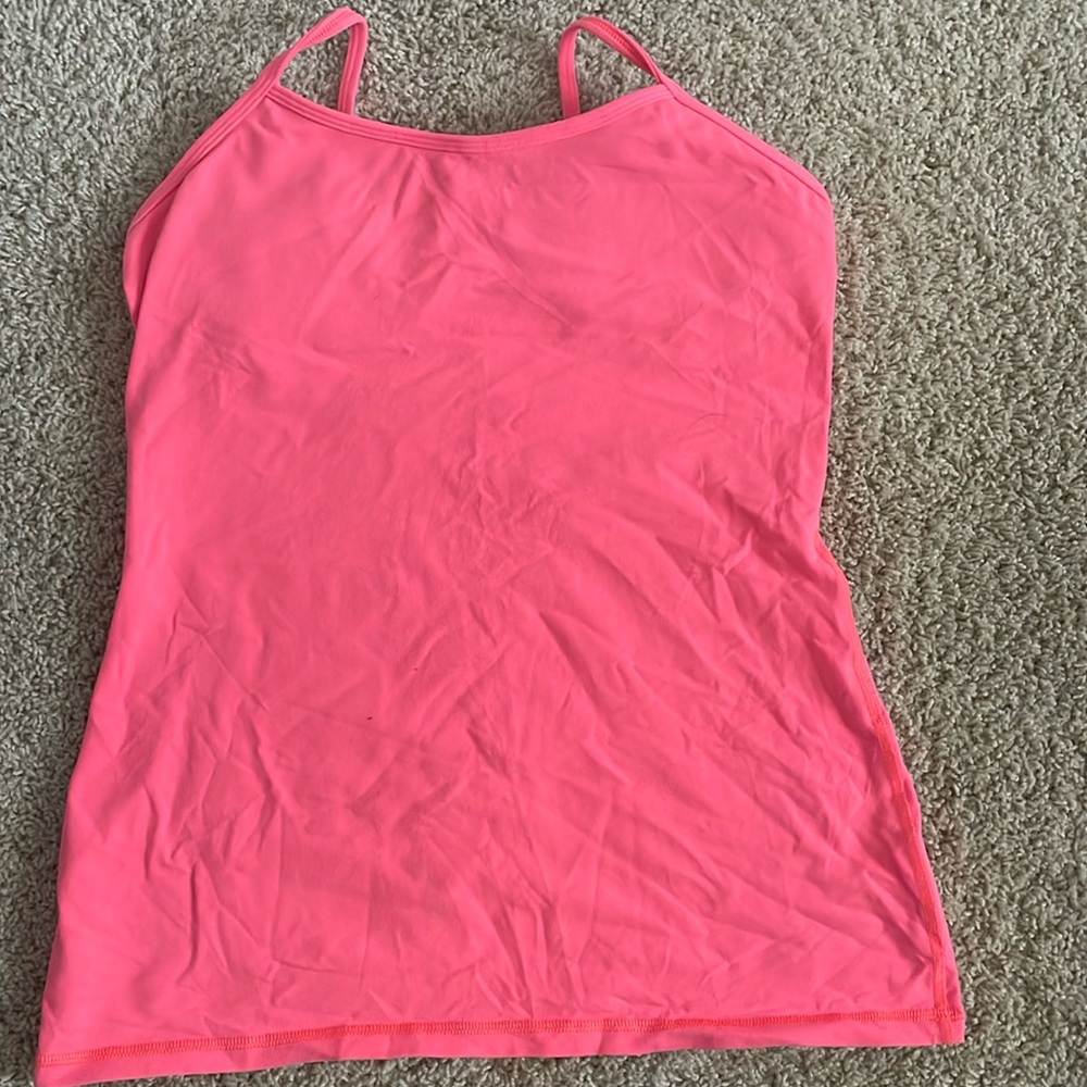 Lululemon pink tank top- size 10